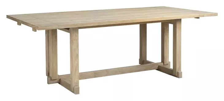 Modern Loft Brown 114" Extendable Rectangular Dining Table