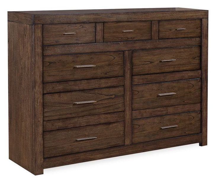 Modern Loft Brownstone 9 Drawer Chesser