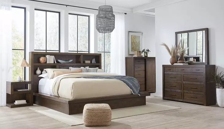 Modern Loft Brownstone 9 Drawer Chesser