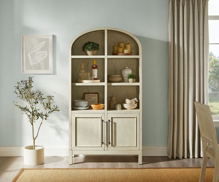 Olivia White Bookcase with 8 Shelves