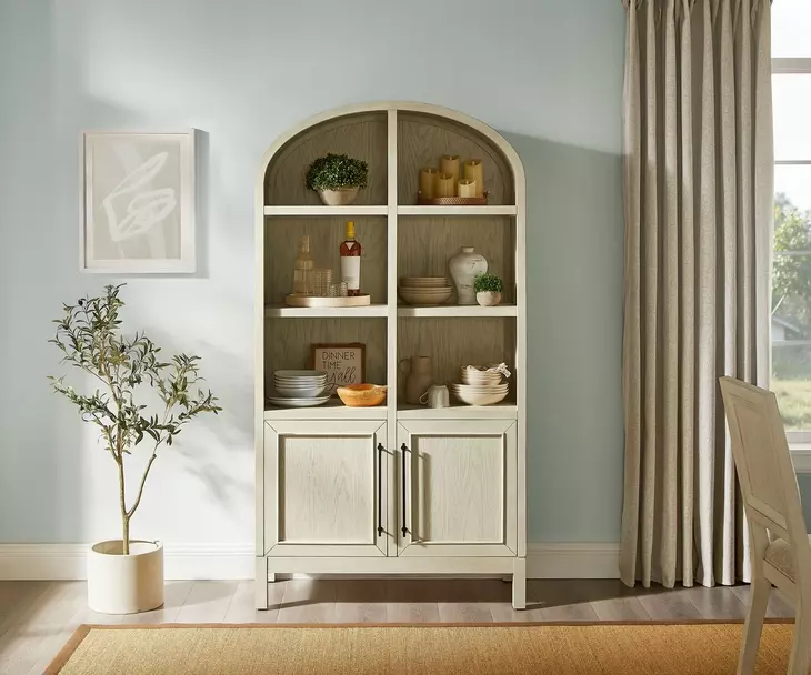 Olivia White Bookcase with 8 Shelves
