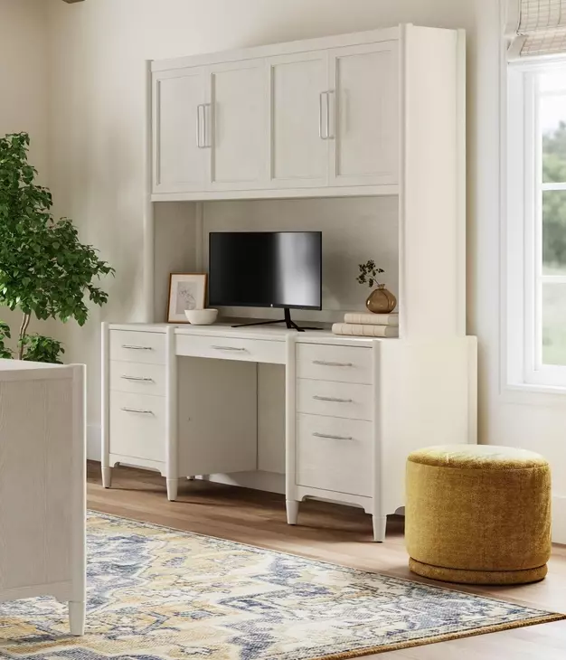 Towne White Credenza