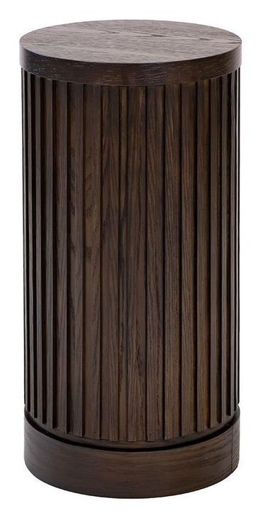 Tulane Brown 24" Round Side Table