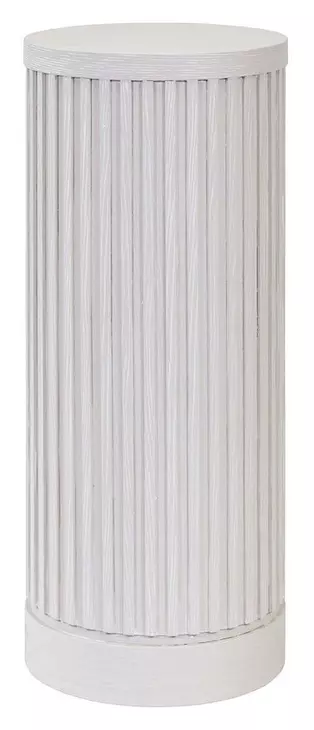 Tulane White 30" Round Side Table