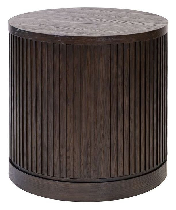 Tulane Brown Round End Table