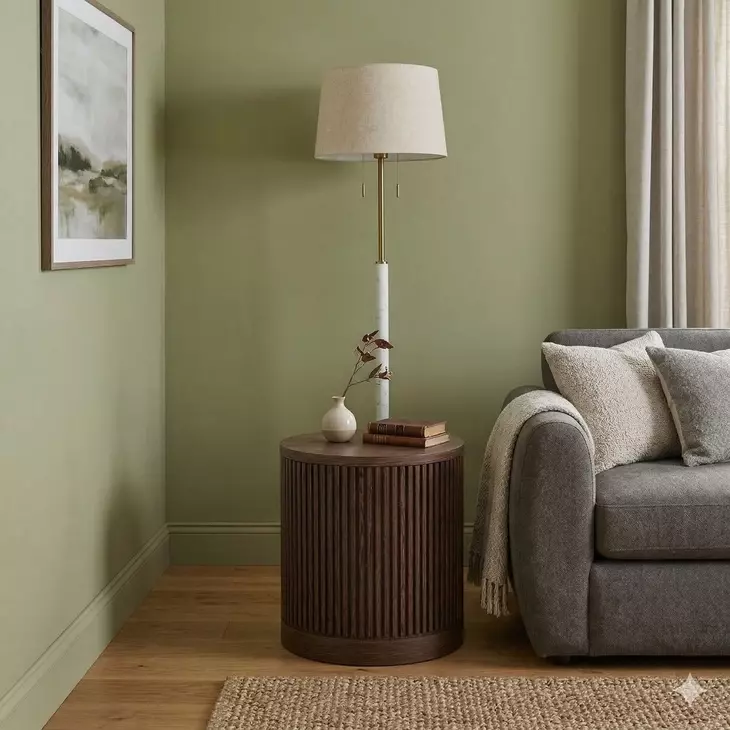 Tulane Brown Round End Table