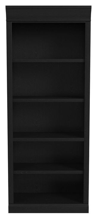 Willow Lane Ebony Black Open Bookcase