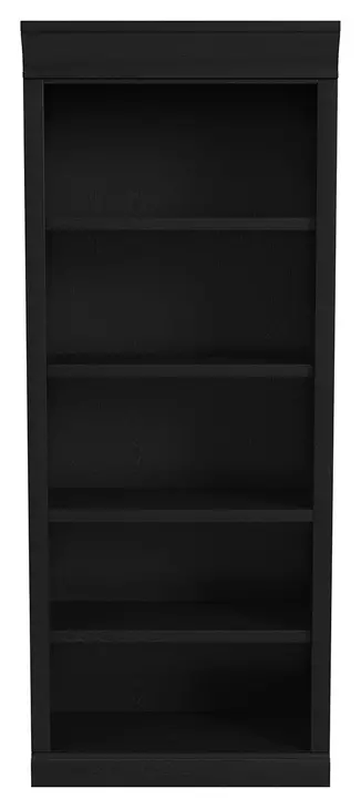Willow Lane Ebony Black Open Bookcase