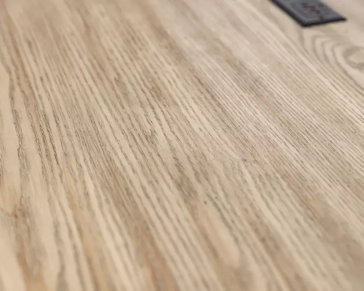 Willow Lane Natural Oak 118" Executive L Desk with USB Charging