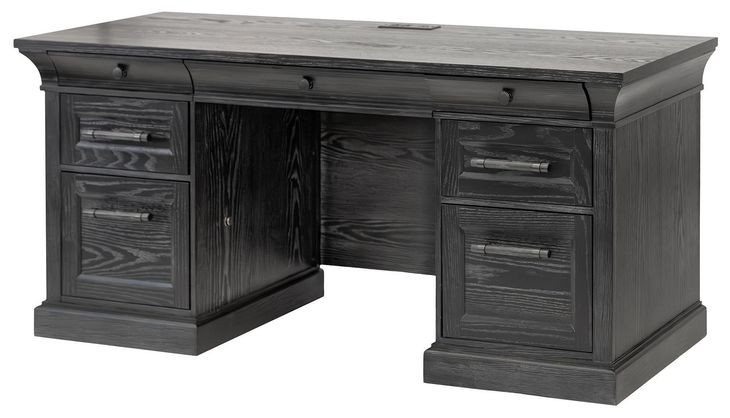 Willow Lane Ebony Black Home Office Set