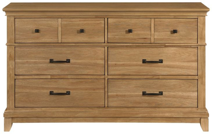 Sunstone Honey Brown 6 Drawer Dresser
