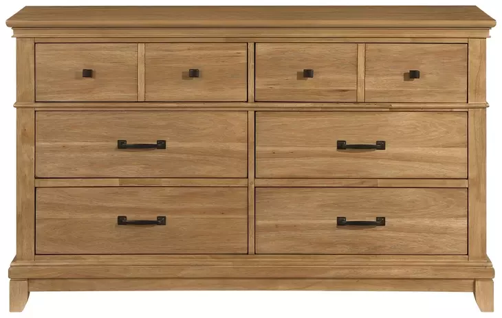 Sunstone Honey Brown 6 Drawer Dresser