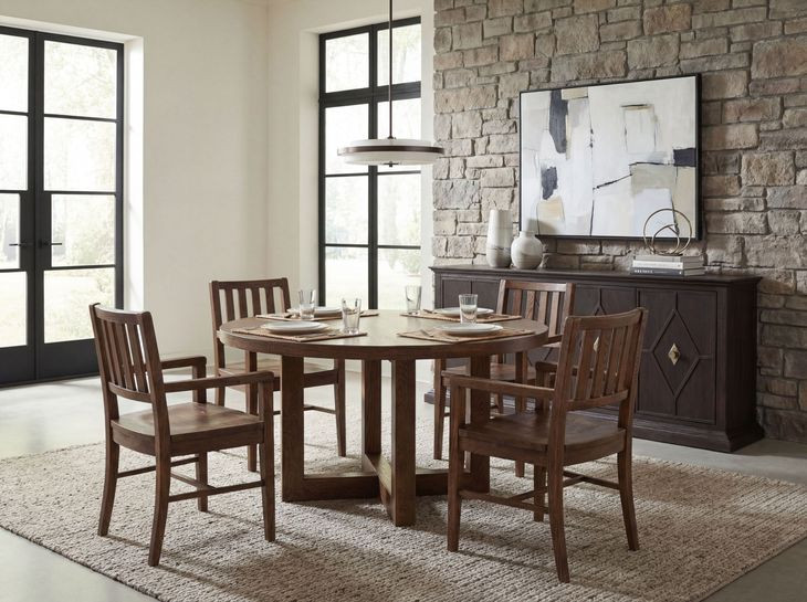 Harbor Drift Worn Saddle Arm Chair