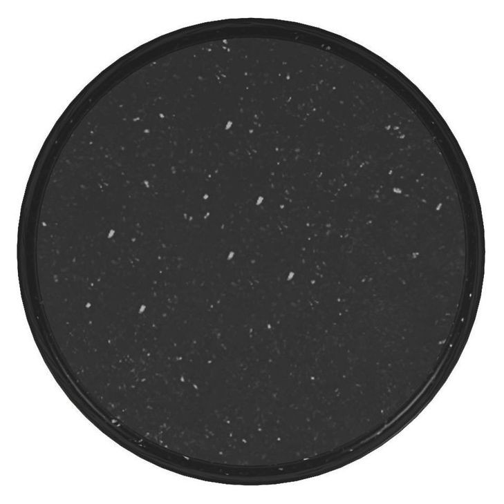 Atrium Black Round Granite Top Accent Table