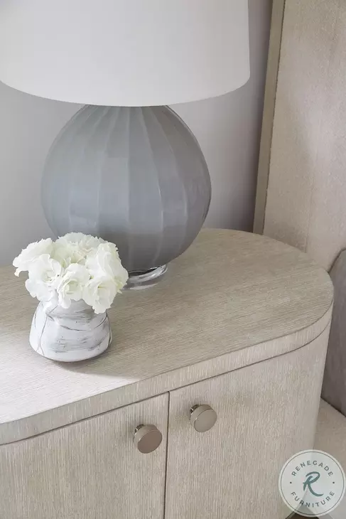 Modern Mood Light Brown Oval Nightstand