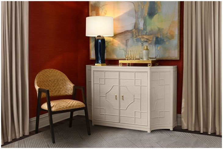 Isabel Antique White 2 Door Accent Cabinet