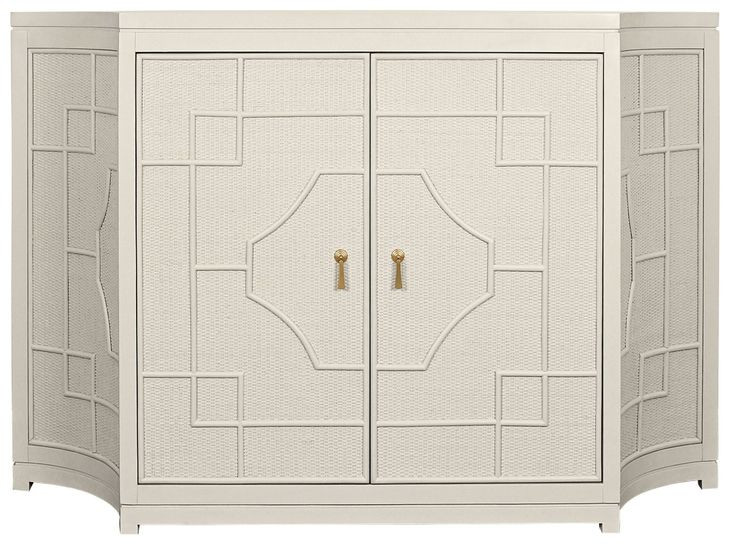 Isabel Antique White 2 Door Accent Cabinet