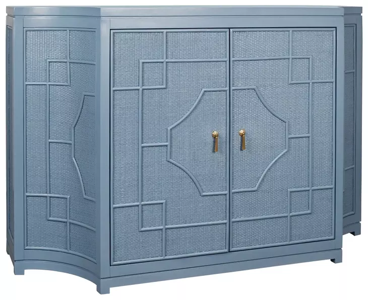 Isabel Capri Blue 2 Door Accent Cabinet