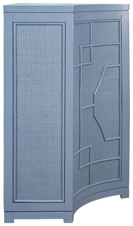 Isabel Capri Blue 2 Door Accent Cabinet From World Aways | Coleman