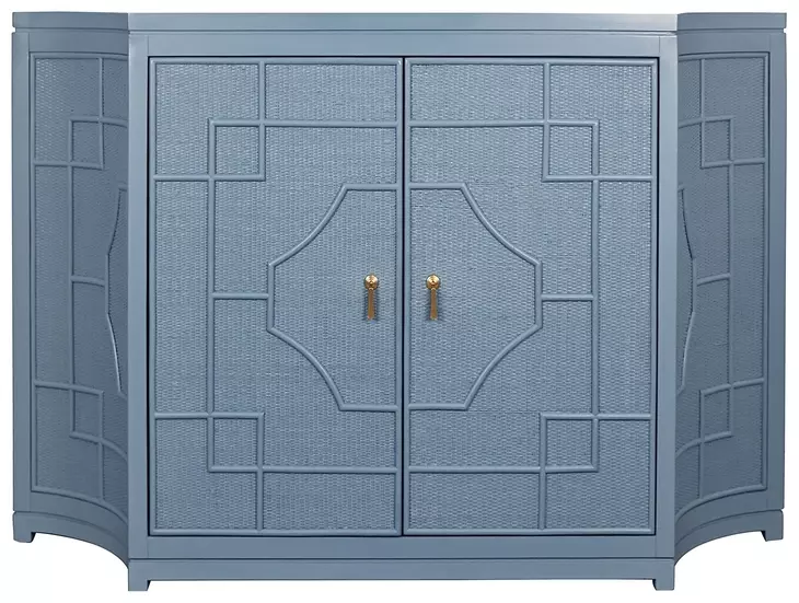 Isabel Capri Blue 2 Door Accent Cabinet