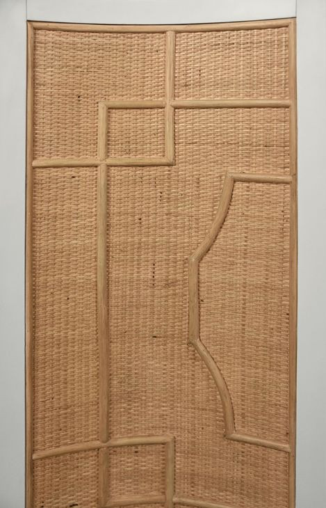 Isabel White and Brown 2 Door Accent Cabinet