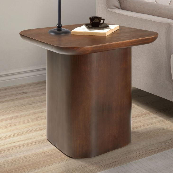 Hunter Brown Square End Table