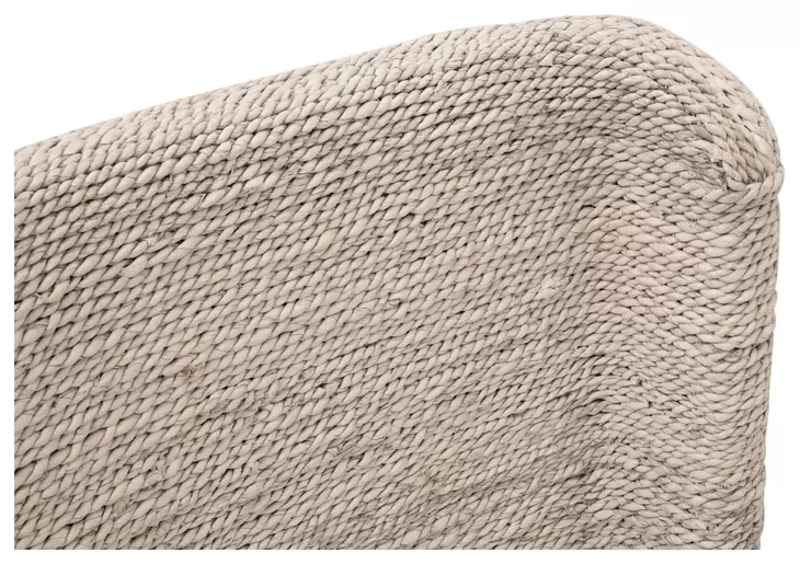 Woven Peyton Pearl Performance Fabric Upholstered Isle Dining Chair Set of 2