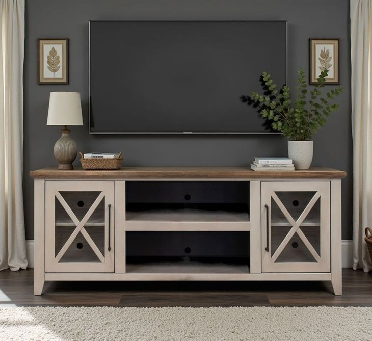 Ithaca Sandstone and Bourbon 66" TV Stand