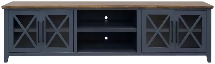 Ithaca Blue and Bourbon 96" TV Stand