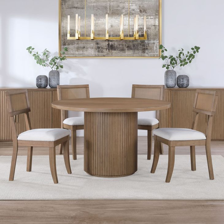 Colvin Brown Round Dining Room Set