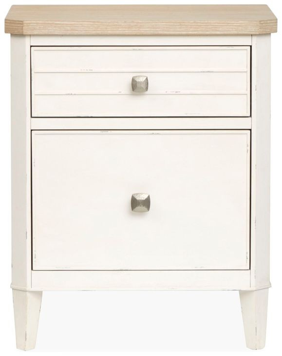 Echo Isles Sea Pearl and Driftwood Rectangular Telephone Table with USB Charging