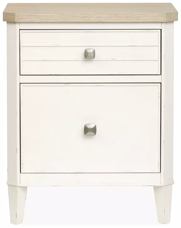 Whisperbay Sea Pearl and Driftwood Rectangular Telephone Table with USB Charging