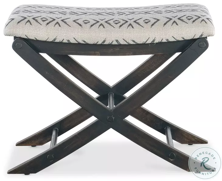 Havenwood Beige And Dark Gray Camp Stool Bed Bench