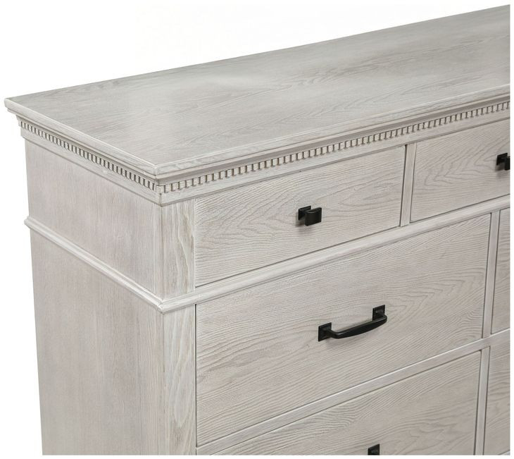 Silver Sands Gray 7 Drawer Dresser