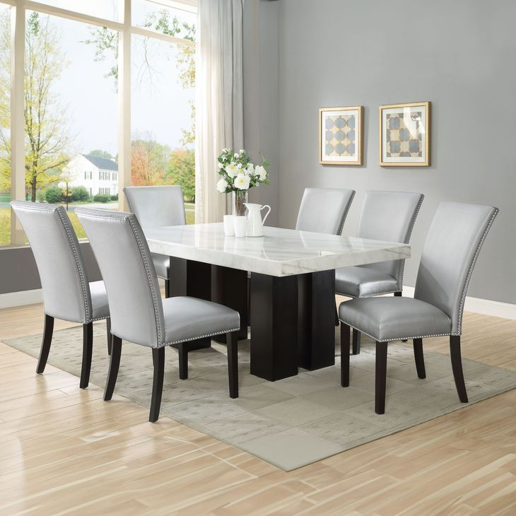 Camila Gray Rectangular Dining Room Set