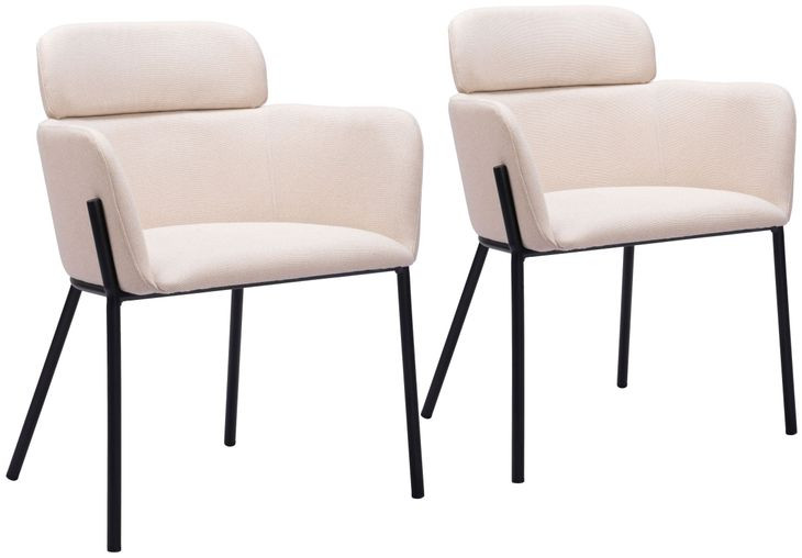 Bremor Beige Dining Chair Set Of 2