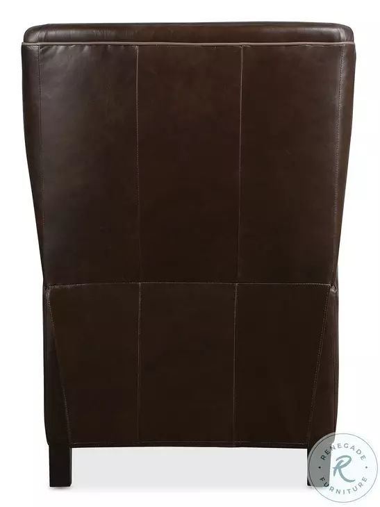 Henley Dark Roast Leather Power Recliner with Power Headrest