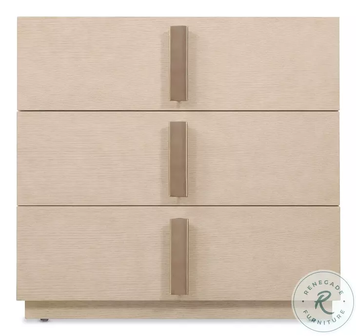 Westwood Polished Limestone 3 Drawer Plinth Base Nightstand