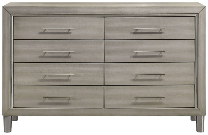 Lennox Gray 8 Drawer Dresser