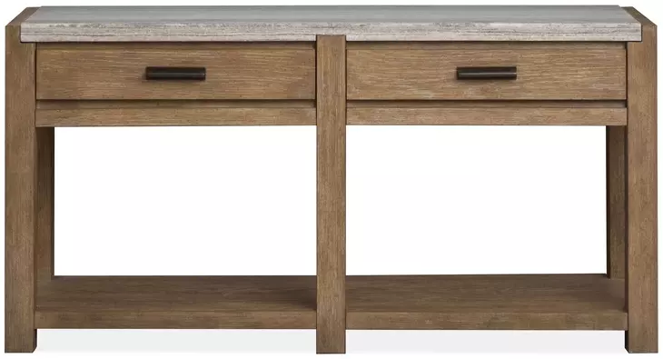 Plum Creek Sierra Brown Rectangular Sofa Table