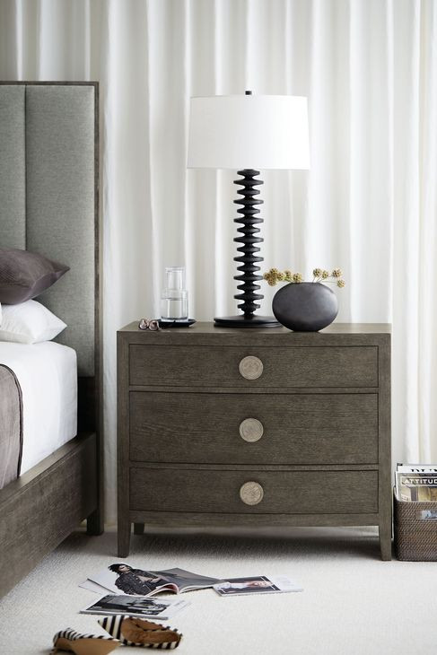 Linea Cerused Charcoal Bachelors Chest