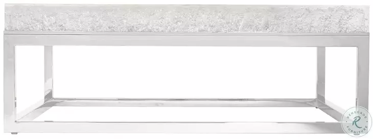 Arctic Stainless Steel Square Cocktail Table