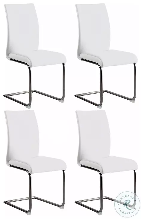 Jane White Side Chair Set of 4