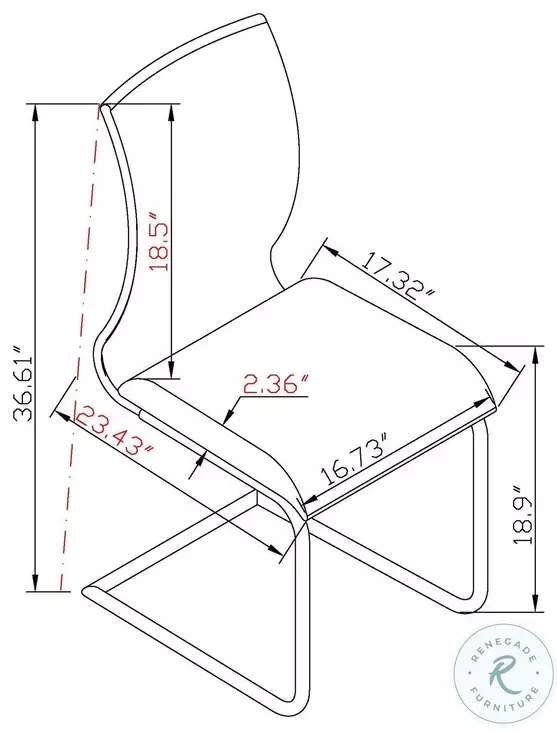 Jane White Side Chair Set of 4