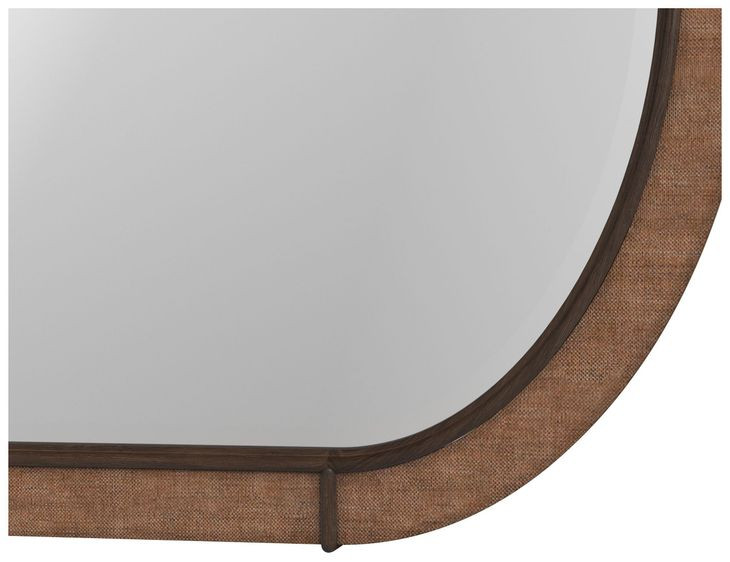 Verge Handcrafted Walnut Oval Mirror