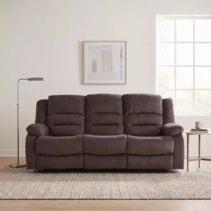 Jarita Chocolate 78" Double Reclining Sofa
