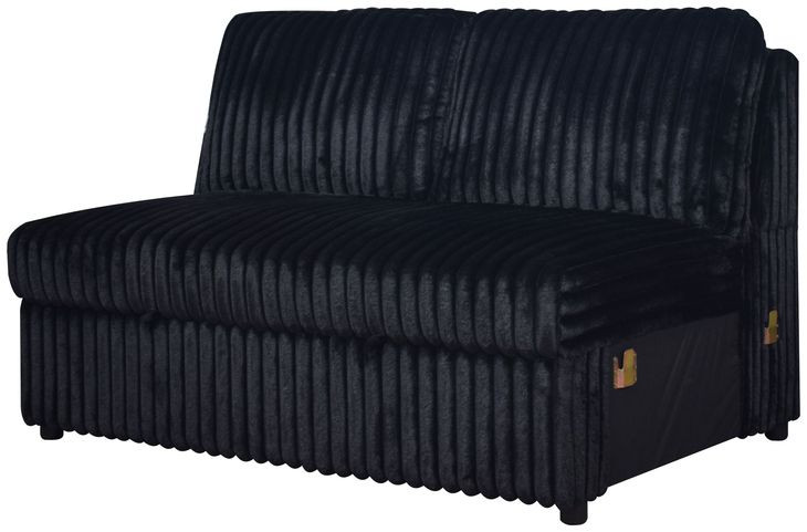 Bliss Midnight 52" Loveseat with Pull Out Bed and USB Charging
