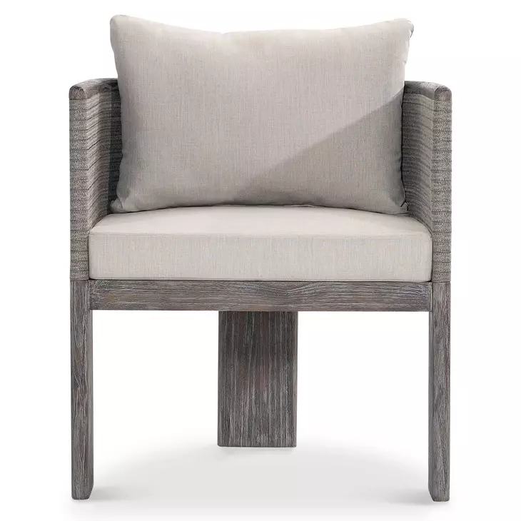 Rialto Beige Upholstered Outdoor Arm Chair