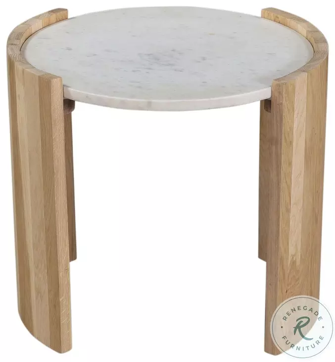 Dala Natural And White Occasional Table Set