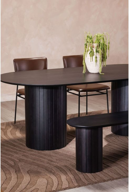 Povera Black Dining Bench